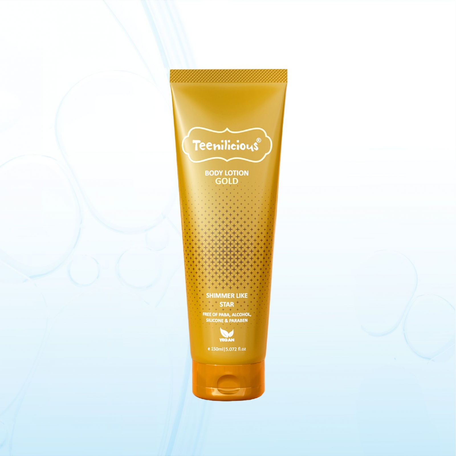 Sữa Dưỡng Thể Teenilicious Body Lotion Gold Ánh Nhũ Lấp Lánh, Giảm Thâm Da, Dưỡng Ẩm Mềm Mịn Sáng Da